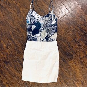 Banana Republic White Pencil Skirt